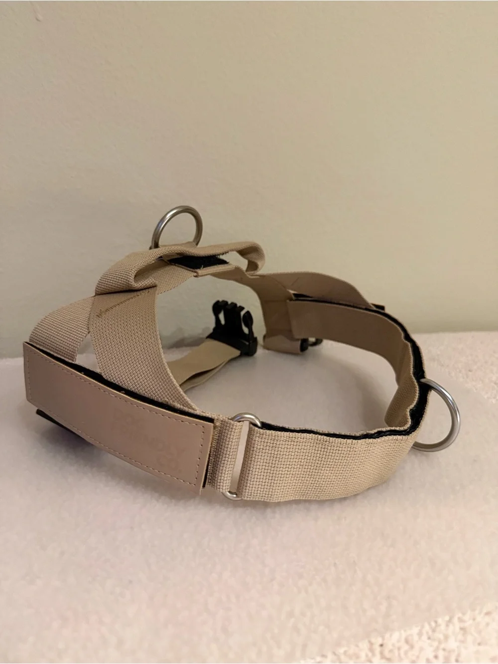 Beige Adjustable Dog Harness